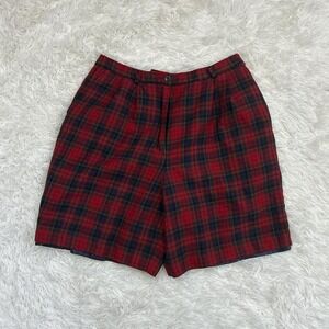 100% Pure Virgin Wool Vintage Y2K Preppy Indie Boho Pendleton plaid wool shorts